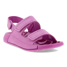 ECCO® Cozmo sandaler i nubuck med to remme til piger - Pink - Main
