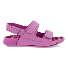 Dívčí nubukové páskové sandály ECCO® Cozmo - Růžová  - Outside