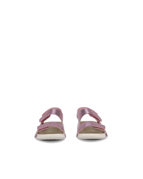 ECCO® Cozmo Skinnsandal med två remmar barn - Pink - Front_Pair