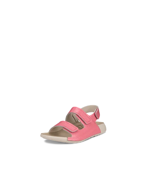 ECCO® Cozmo sandaler i læder med to remme til børn - Pink - M