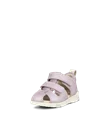 Dětské kožené sandály s uzavřenou špičkou ECCO® Mini Stride - Růžová  - M
