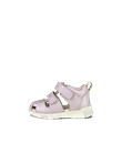 Dievčenské kožené rybárske sandále ECCO® Mini Stride - Ružová - O