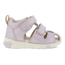 ECCO® Mini Stride sailor sandaler i læder til piger - Pink - Outside