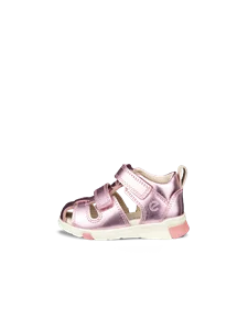 ECCO® Mini Stride ādas zvejnieku tipa sandales bērniem - Pink - O