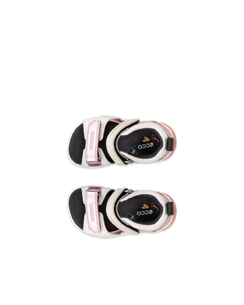 ECCO® Mini Stride Skinnsandal barn - Pink - Top_Left_Pair