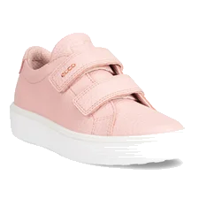 ECCO® Soft 60 gyerek bőr sneaker - Rózsaszín - Main