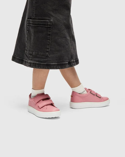 ECCO® Soft 60 Kinderen leren sneaker - Pink - Lifestyle_Image_1