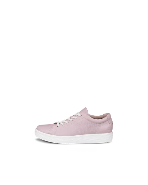 Dziecięce skórzane sneakersy ECCO® Soft 60 - Różowy - O
