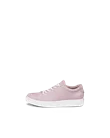 Kids' ECCO® Soft 60 Leather Trainer - Pink - O
