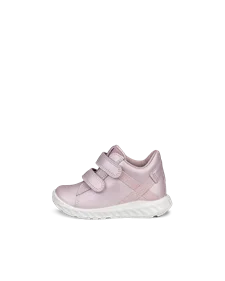 ECCO® SP.1 Lite Infant sneakers i læder med velcro remme til børn - Pink - O