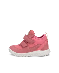 ECCO® SP.1 Lite barn sneakers semsket skinn - Pink - O