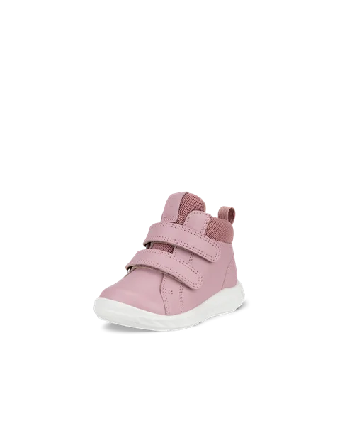 ECCO® SP.1 Lite Kinder Gore-Tex Ledersneaker mit Klettverschluss - Pink - M