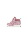 Dziecięce skórzane buty sportowe na rzepy Gore-Tex ECCO® SP.1 Lite - Różowy - O