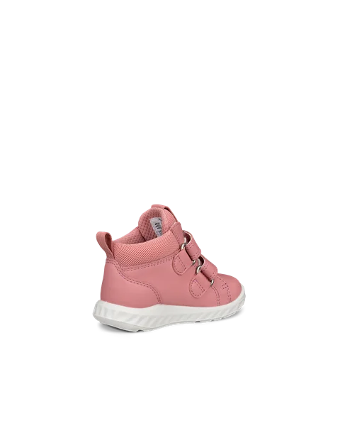 Kids' ECCO® SP.1 Lite Infant Leather Gore-Tex Hook & Loop Trainer - Pink - B