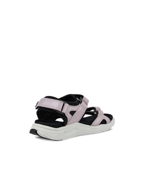 Otroški usnjeni pohodniški sandal ECCO® X-Trinsic - Pink - B