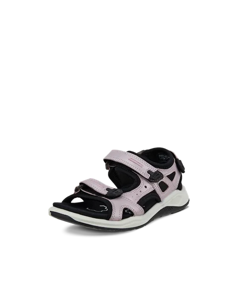 Dievčenské kožené vychádzkové sandále ECCO® X-Trinsic - Ružová - M