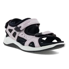 Dívčí kožené outdoorové sandály ECCO® X-Trinsic - Růžová  - Main