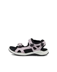 Dievčenské kožené vychádzkové sandále ECCO® X-Trinsic - Ružová - O