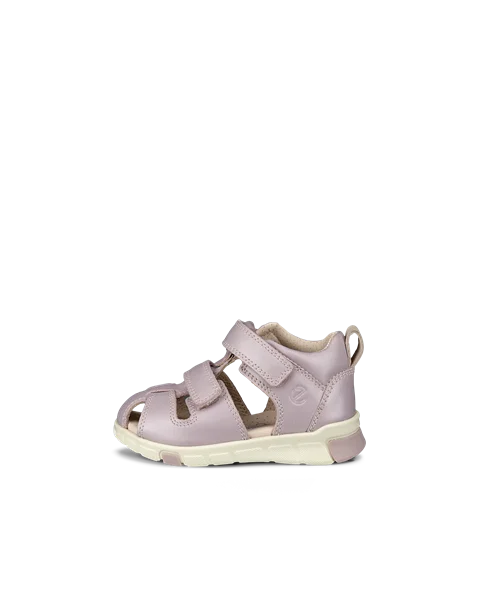 ECCO® Mini Stride ādas zvejnieku tipa sandales bērniem - Violets - O