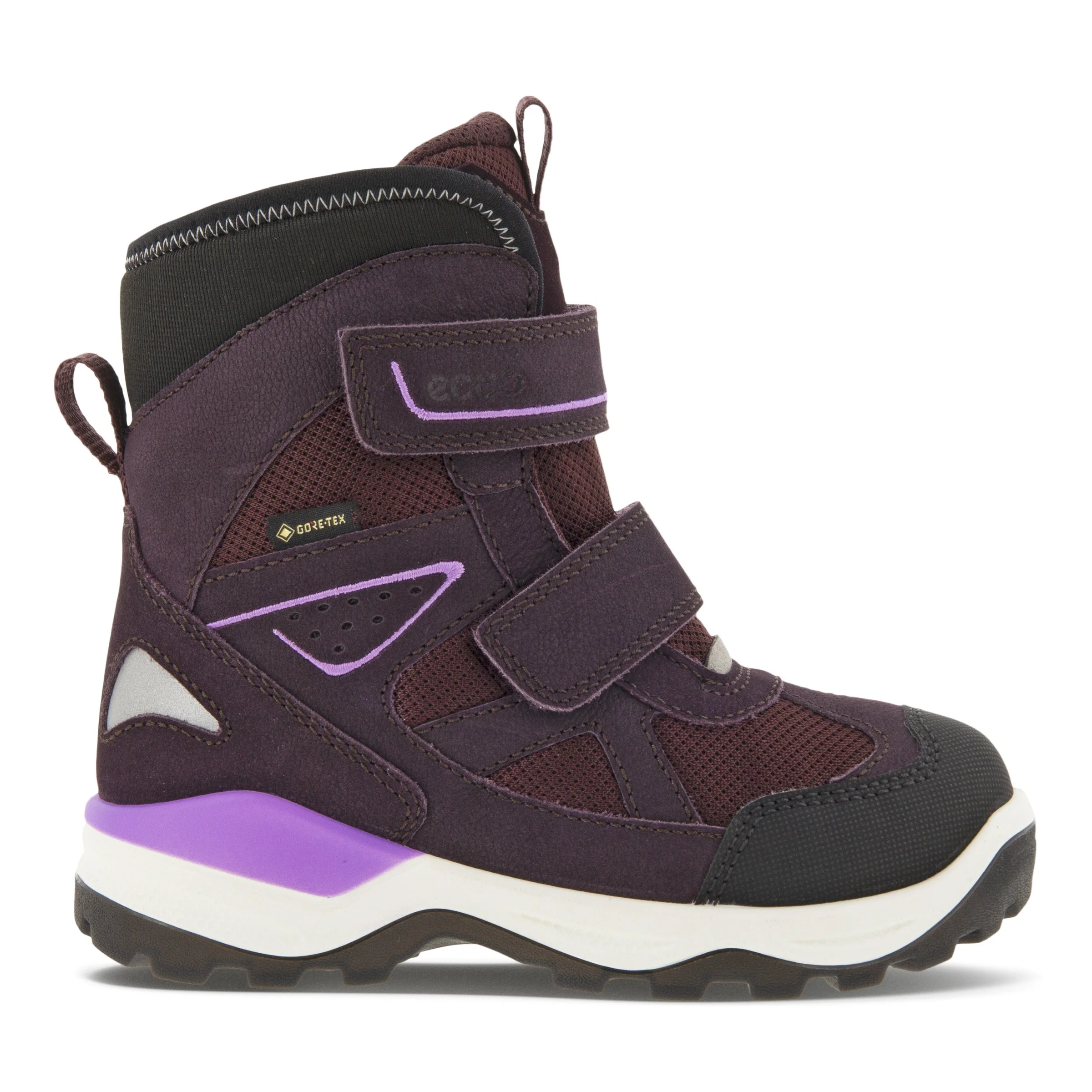 ECCO Snow Mountain Kinderen winterlaars van nubuck met Gore-Tex Purper Size: 24 (UK 7)