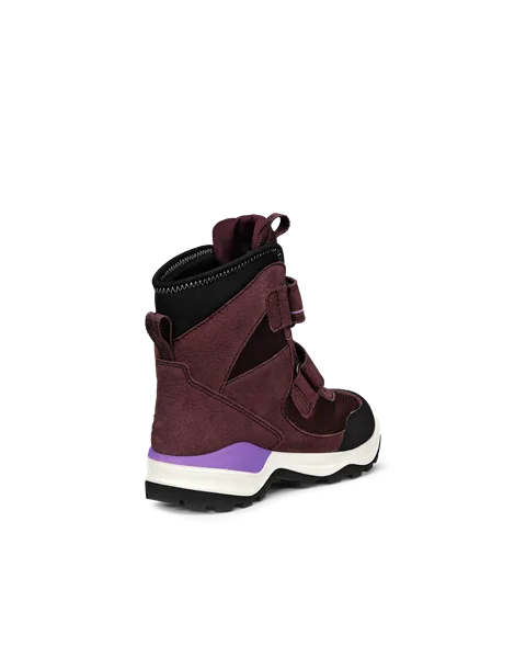 Kids' ECCO® Snow Mountain Nubuck Gore-Tex Winter Boot - Purple - B