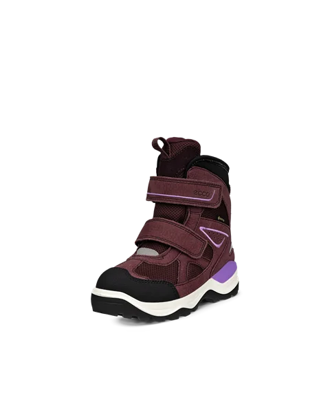 Kids' ECCO® Snow Mountain Nubuck Gore-Tex Winter Boot - Purple - M