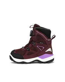 Kids' ECCO® Snow Mountain Nubuck Gore-Tex Winter Boot - Purple - O