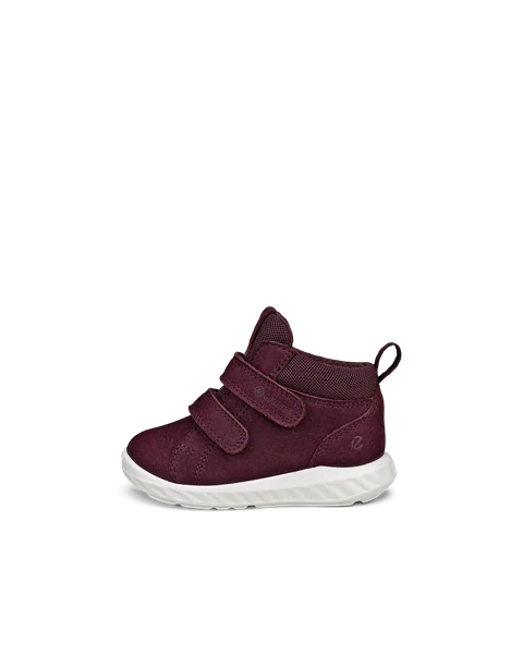 ECCO® Sp.1 Lite baskets en nubuck Gore-Tex à scratch pour enfant - Violet - O