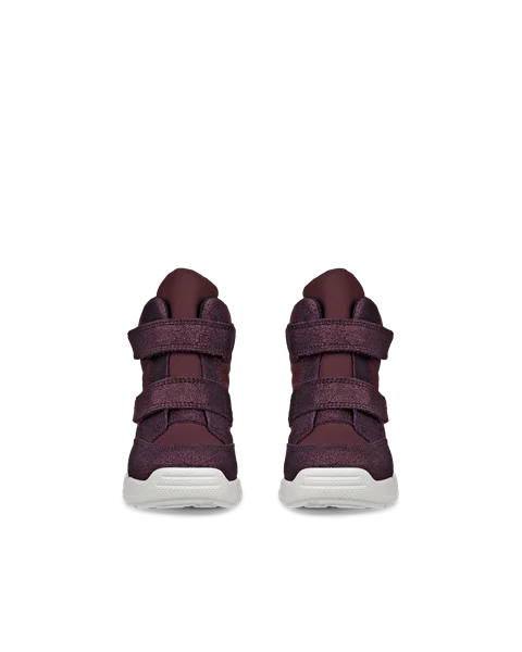 ECCO® Urban Mini jente Gore-Tex halvhøy støvel semsket skinn - Purple - Front_Pair
