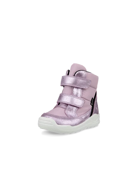 Kids' ECCO® Urban Mini Suede Gore-Tex Mid-Cut Boot - Purple - M