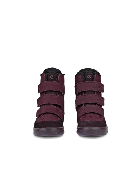 ECCO® Urban Snowboarder Gore-Tex vinterstøvle i nubuck til børn - Lilla - Front_Pair