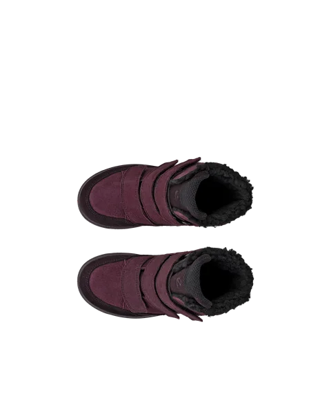 ECCO® Urban Snowboarder Gore-Tex vinterstøvle i nubuck til børn - Lilla - Top_Left_Pair