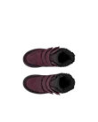 ECCO® Urban Snowboarder Gore-Tex vinterstøvle i nubuck til børn - Lilla - Top_Left_Pair
