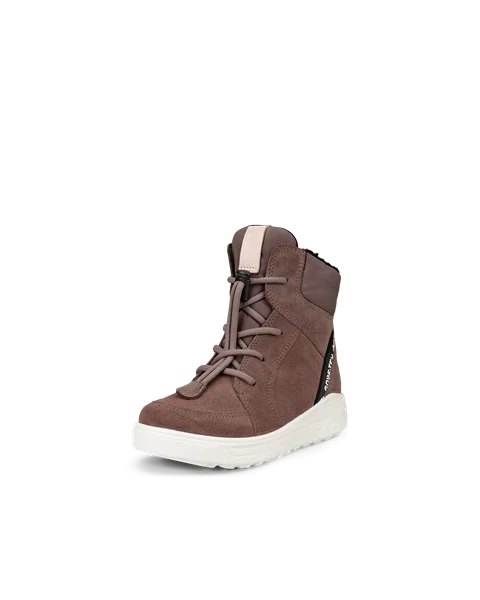 Dziecięce zamszowe buty zimowe Gore-Tex ECCO® Urban Snowboarder - Fioletowy - M