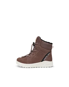 Dziecięce zamszowe buty zimowe Gore-Tex ECCO® Urban Snowboarder - Fioletowy - O