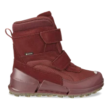ECCO® Biom K2 za djevojčice zimske čizme od brušene kože Gore-Tex - Crvena - Outside
