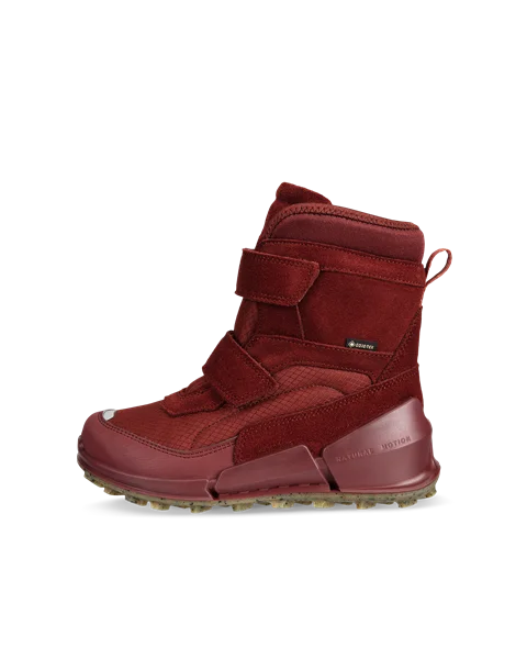 Kids' ECCO® Biom K2 Suede Gore-Tex Winter Boot - Red - O