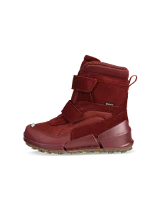 Dziecięce zamszowe buty zimowe Gore-Tex ECCO® Biom K2 - Czerwony - O