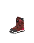 Kids' ECCO® Snow Mountain Nubuck Gore-Tex Winter Boot - Red - M