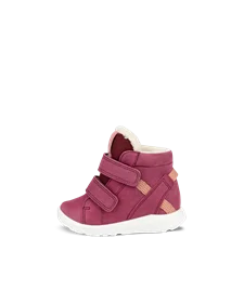 Dziecięce buty nubukowe z Gore-Tex ECCO® SP.1 Lite - Czerwony - O