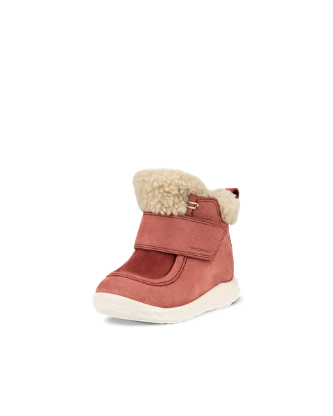 Kids' ECCO® SP.1 Lite Infant Nubuck Waterproof Shoe - Red - M