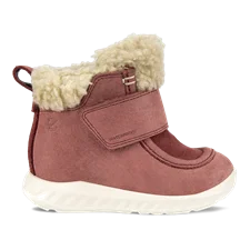 Dívčí nubuková voděodolná obuv ECCO® SP.1 Lite Infant - Červená - Outside