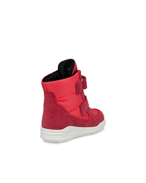 Kids' ECCO® Urban Mini Suede Gore-Tex Mid-Cut Boot - Red - B