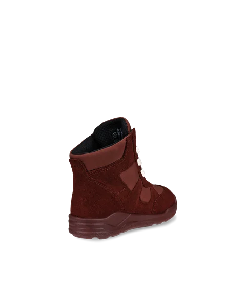 ECCO® Urban Mini Kinder Ankle Boot aus Veloursleder - Rot - B