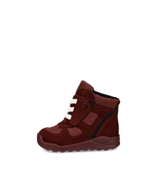 Dětská velurová kotníčková obuv ECCO® Urban Mini - Červená - O