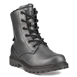 ECCO® Tredtray mellemhøj snørestøvle i læder til børn - Sølv - Main