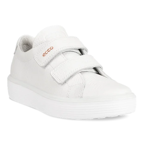 ECCO® Soft 60 gyerek bőr sneaker - Fehér - Main