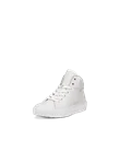Otroški usnjeni visoki ležerni čevlji ECCO® Soft 60 - bela - M