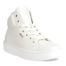 ECCO® Soft 60 gyerek magasszárú bőr sneaker - Fehér - Main