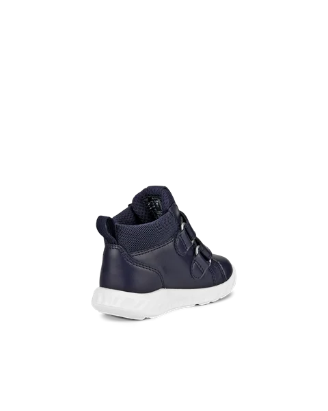 ECCO® SP.1 Lite Kinder Gore-Tex Ledersneaker mit Klettverschluss - Marineblau - B